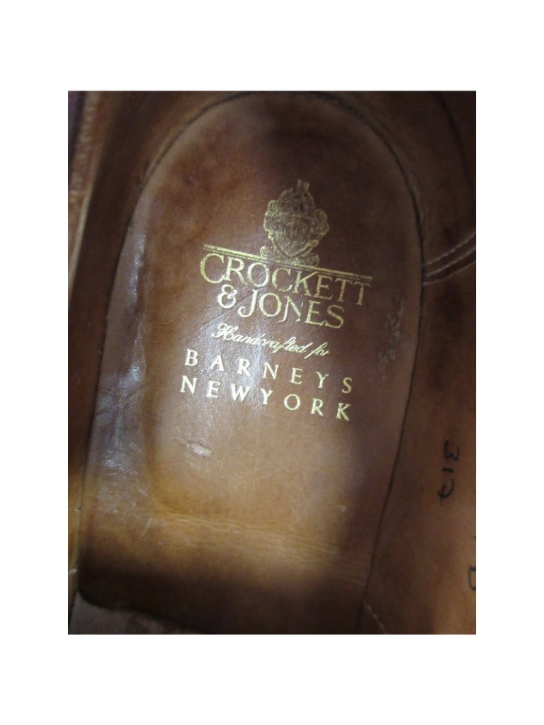 Vintage Crockett & Jones Shoe 11 D Double Monk Strap Vibram Lug Sole — image 7 of 8